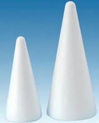 Produktbild von GLOREX Styroporkegel, weiß, Höhe: 260 mm 63803851