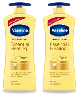 Produktbild von 2 x Vaseline Essential Healing Bodylotion - Intensiv pflegend - 600 ml - Vorteilspackung - 2 Stücke