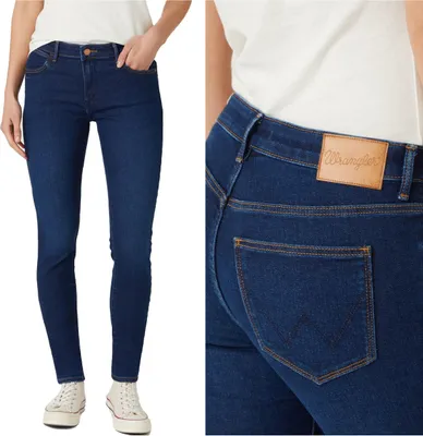 Immagine prodotto di WRANGLER, Jeans da donna, Skinny fit, SKINNY, W26 L32, Blau, Jeans, baggyjeans, buggy