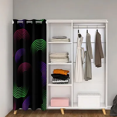 Obrázek produktu pro Závěs do dětského pokoje, vzor "Ombre", kruhy, geometrický design, rozměry 132x203 cm