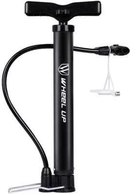 Produktbild von Fahrradfußpumpe – für Ventile vom Typ Presta und Schrader – ohne Adapter