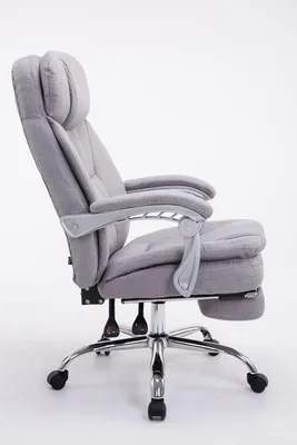 Produktbild von In And OutdoorMatch Bürostuhl Izaak – Grau – Stoff – Hochwertige Polsterung – Exklusiver Bürostuhl – Luxus-Look