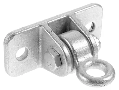 Produktbild von Stahlhaken für Hängematten und Schaukeln – Befestigungsset mit Feder und Karabiner