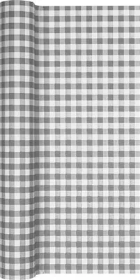 Produktbild von Tischläufer Karo grau 490x40cm