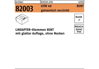 Produktbild von Klemmen R 82003 GTW 40 BSNT M 12 galvanisch verzinkt