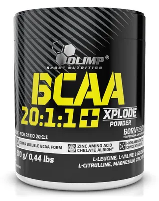 Image de BCAA - Olimp Sport Nutrition - BCAA 20:1:1 xplode powder (200g) - Saveur Poire