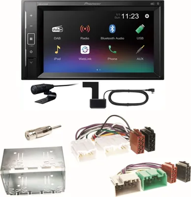 Produktbild von Pioneer DMH-A240DAB Digitalradio Bluetooth Einbauset für Volvo S40 V40 850