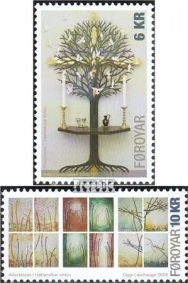 Produktbild von Briefmarken Dänemark - Färöer 2009 Mi 685A-686A (kompl.Ausg.) postfrisch Altarbilder