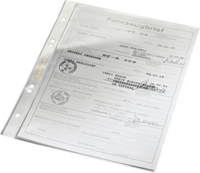 Immagine prodotto di 100x Leitz 4735-00-00 Copertina per opuscolo Super Premium A5 in PVC a prova di documento cristallino