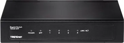 Obrázek produktu pro TRENDnet TEG S51SFP - Switch - unmanaged - 4 x 10/100/1000 + 1 x Gigabit SFP