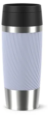Produktbild von EMSA Travel Mug Classic Twist Isolierbecher 0,36L Lavendel N20256, Blau, Edelstahl, Silikon, Edelstahl, Polypropylen (PP), 4 h, 8 h