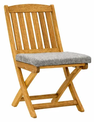 Produktbild von Gartenstuhl Moderner Stil Graue Farbe Holzrahmen Stabil Langlebig