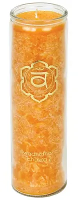 Produktbild von Duftkerze Stearin 2. Chakra 100 Stunden -- 21x6.5 cm