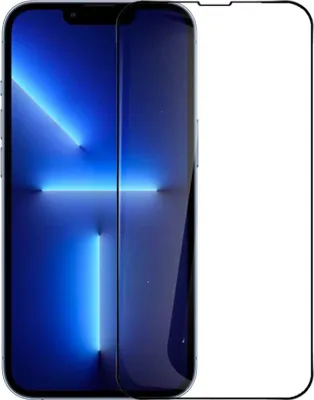 A screen protector is shown placed over a smartphone screen.
