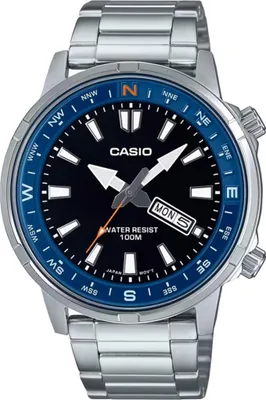 Produktbild von Herrenuhr Casio MTD-130D-1A2VDF Silberfarben (Ø 44 mm)