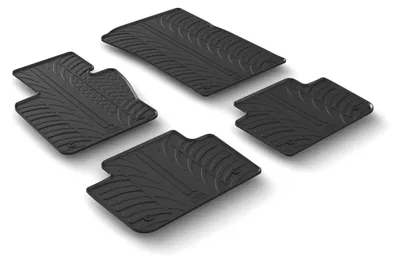 Produktbild von LAMPA Fußmatten Set Gummi für BMW X3 (E83) Vorne+Hinten