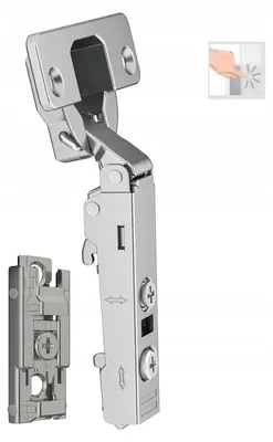 Produktbild von Hafele Aufliegendes 3D-Scharnier mit einfachem Linearauszug