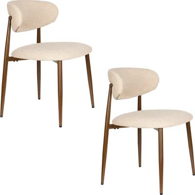 Produktbild von Housecraft Living Noor Esszimmerstuhl Beige - 2 er Set