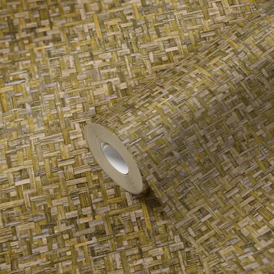 Produktbild von Architects Paper Tapete in Holzoptik Jungle Chic Vliestapete gelb 10,05 m x 0,53 m