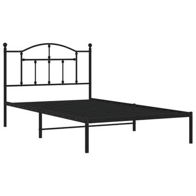 Immagine prodotto di Giroletto con Testiera Metallo Nero 100x200 cm