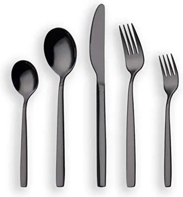 Produktbild von Famanu Besteckset 6 Personen - Schwarz