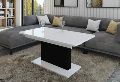 Produktbild von Design Couchtisch Tisch DC-1 - stufenlos höhenverstellbar ausziehbar Esstisch