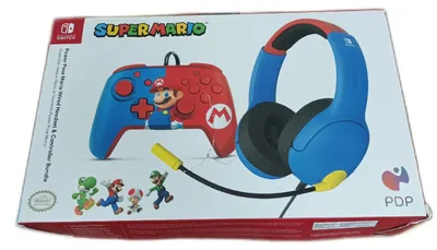 Immagine prodotto di PDP Mario Dash. Tipo di dispositivo: Gamepad + Cuffie, Piattaforme di gioco supportate: Nintendo Switch, Nintendo Switch OLED, Pulsanti funzione di controllo del gioco: D-Pad, pulsante Home, pulsante Share. Tecnologia di trasmissione: Cablato, Interfaccia dispositivo: USB, USB-