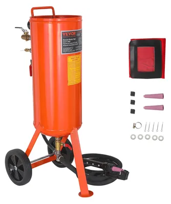 Produktbild von VEVOR Mobiles Sandstrahlgerät 37 L Sandstrahlanlage 2,3 m Arbeitsschlauch Sandst
