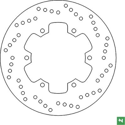 Produktbild von Bremsscheibe DF5014A (5 mm) ,starr Ø aussen/innen: 245/115 mm, Lochkreis: 133 mm 6-Loch (8,5 mm)