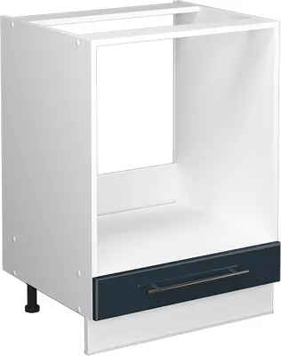 Produktbild von Herdumbauschrank Vicco Fame-Line Dunkelblau Hochglanz 60 cm ohne Arbeitsplatte, Model 49706