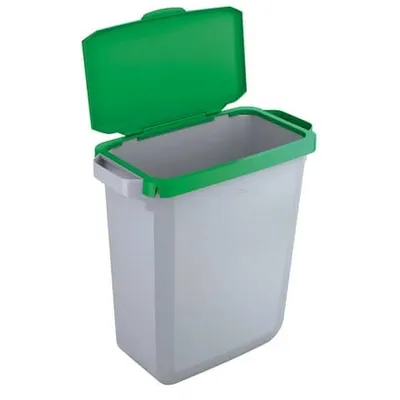 Produktbild von DURABLE Abfallbehälter DURABIN 60L + Deckel - grau/grün