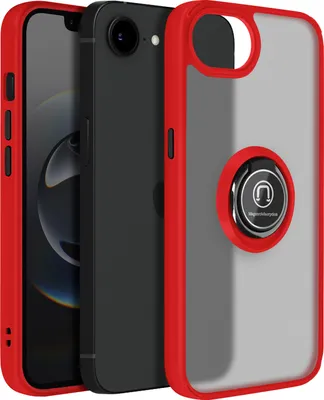 Produktbild von Avizar, Hülle für iPhone 16e mit magnetischem Ring, Rot