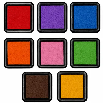 Stempelkissen-Set 8er-Pack bunt, säurefrei, wasserbasiert