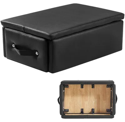 Immagine prodotto di VEVOR Pilates Reformer Box (625 x 435 x 240 mm), accessori Pilates di  inPoliuretanoe legno per migliorare la forza, l'equilibrio e la gamma di movimenti, nero