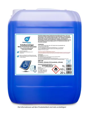 Produktbild von KaiserRein Scheibenreiniger Winter Frostschutz Konzentrat 10 L Premium Autoscheibenreiniger für den klaren Durchblick Auto KFZ Winter Scheibenwischwasser