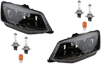 Produktbild von Johns, Scheinwerfer Links & Rechts als Set kompatibel zu Skoda Fabia NJ m. Leuchtmittel 6V1941015A 6V1941015B 6V1941017A 6V1941017B