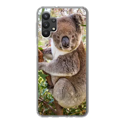 Produktbild von MuchoWow® Handyhülle Schutzhülle Hülle für Samsung Galaxy A32 5G Koala - Blätter - Kinder - Jungen - Mädchen Silikon Softcase Handy Hülle - Softcase