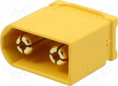 Obrázek produktu pro 1x konektor, samice, pin: 2, pro napájení stejnosměrným proudem, typ XT60, pájený, DC konektor XT60U-M