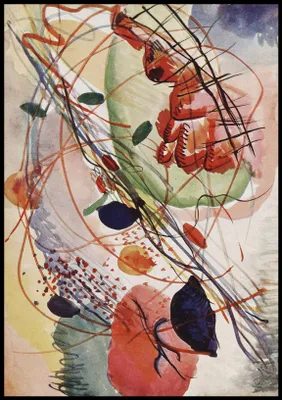 Immagine prodotto di Poster 70x100 cm Stampa acquerello, Wassily Kandinsky Vintage do Salonu