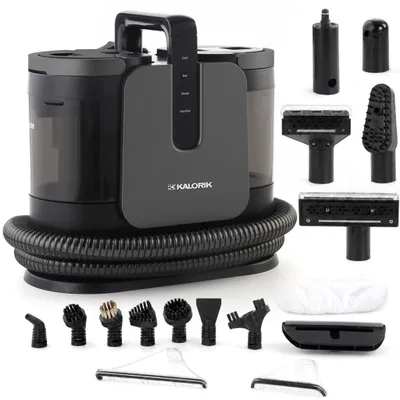Zdjęcie produktu dla Odkurzacz PIORĄCY Parowy 1650W 15KPA PARA 100°C 4 Tryby Samoczyszczenie Kalorik SVC2100