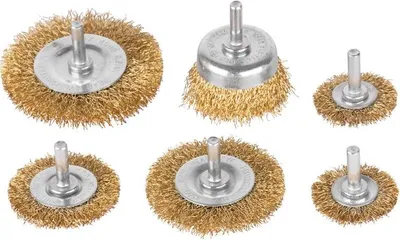Produktbild von Bürsten-Set Tigerlion 8220, Topfbürste, gewellt, 6-teiliges Bürsten-Set, mit Schaft