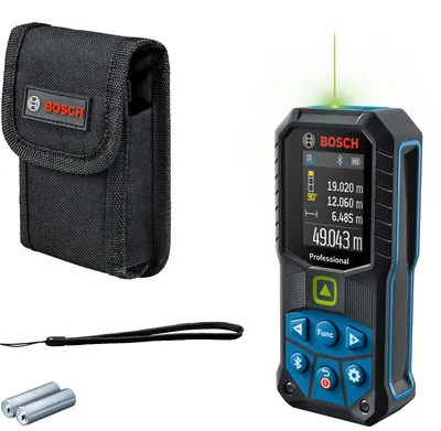 Zdjęcie produktu dla Bosch GLM 50-27 CG Professional, Dalmierz laserowy, cm, ft, wejście, m, mm, Czarny, Niebieski, Cyfrowy, IP65, 50 m