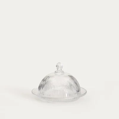 Zdjęcie produktu dla HOMLA Patera LYNN szklana z kloszem 14.4x10cm