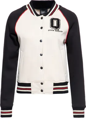 Produktbild von QUEEN KEROSIN College Sweatjacke Q Schwarz Xs