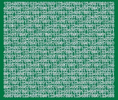 Image de Autocollants pour numéros de maison 7 mm vert mat