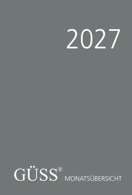 Produktbild von 2027 GÜSS Monatsübersicht geheftet DIN A5