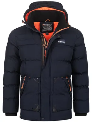 Produktbild von Herren Winter Jacke warm gefüttert Parka Steppjacke Outdoor gesteppt