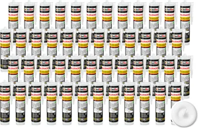 Produktbild von Isolbau Maleracryl 48 x 300 ml Weiß - Plastoelastischer Acryl-Dichtstoff zum Abdichten von Fugen im Innen- & Außenbereich - Kartusche