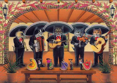 Produktbild von ART PUZZLE Puzzle Katze Flamenco Gruppe 500 Teile