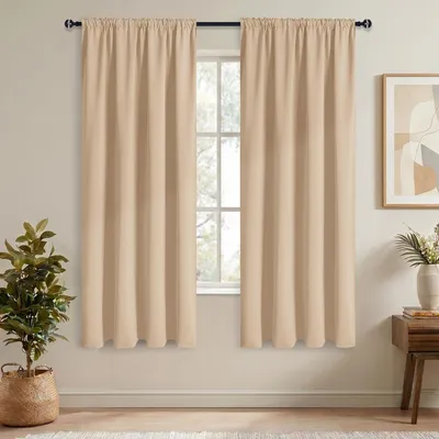 Productafbeelding van Verduisteringsgordijnen Beige Set van 2 175x140 cm